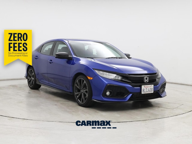 Blue 2019 Honda Civic Hatchback Hatchback Front-Wheel Drive Automatic