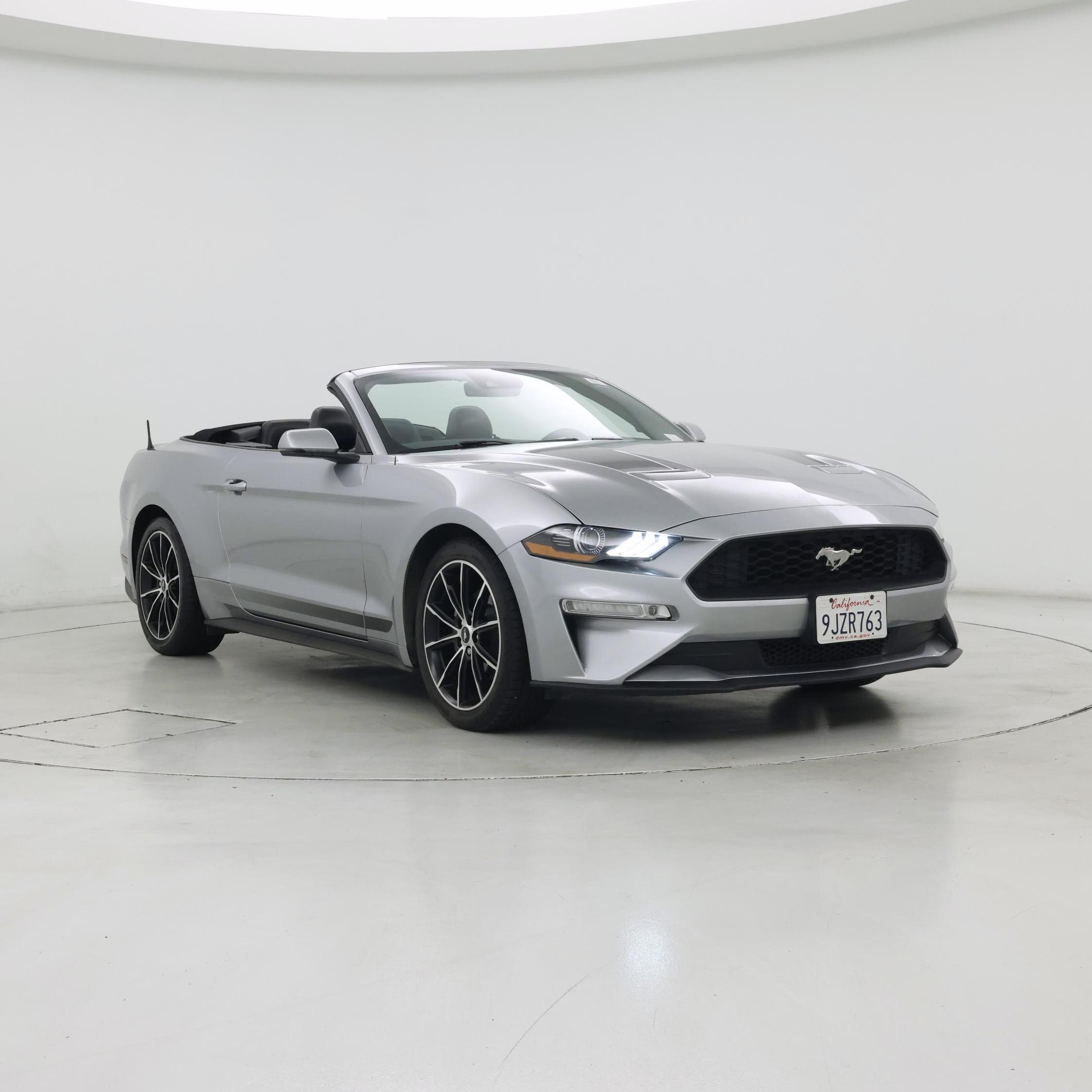 Silver 2020 Ford Mustang Convertible Rear-Wheel Drive Automatic