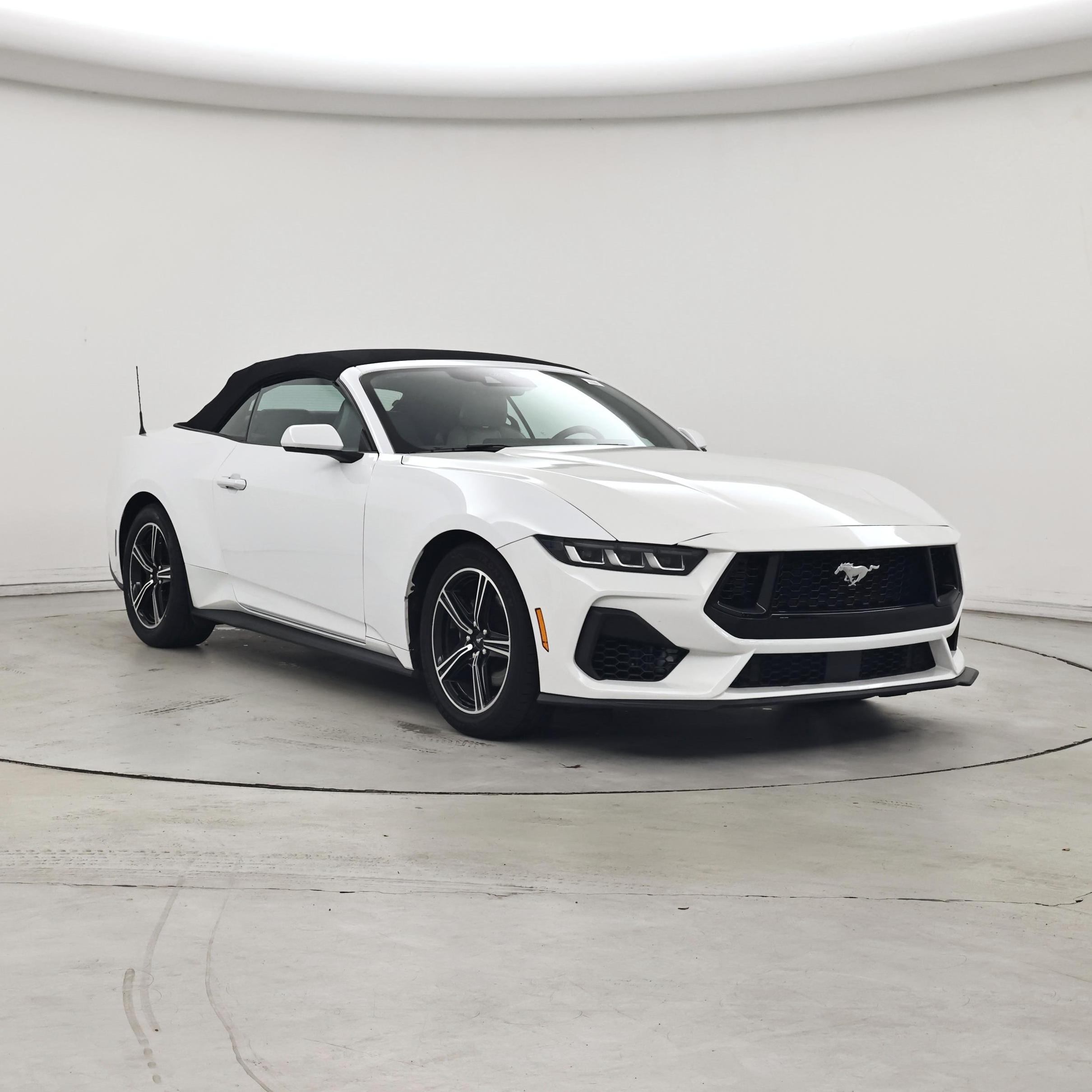 White 2024 Ford Mustang Convertible Rear-Wheel Drive Automatic