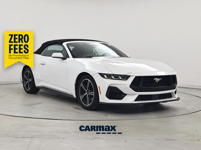White 2024 Ford Mustang Convertible Rear-Wheel Drive Automatic