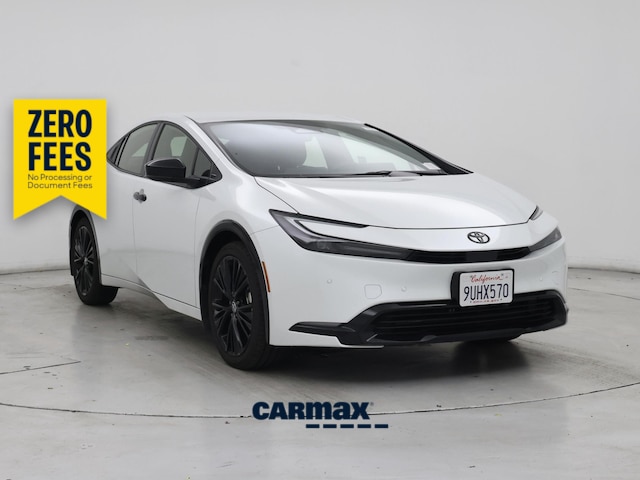 White 2025 Toyota Prius Hatchback Front-Wheel Drive Automatic