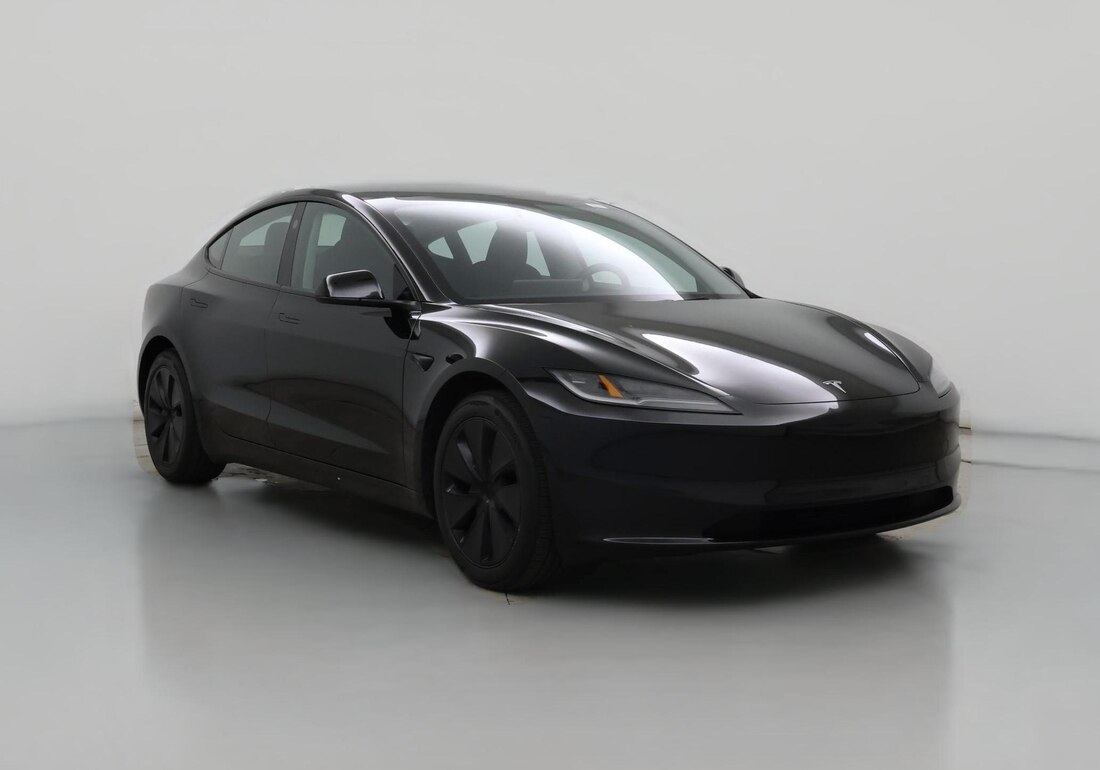 2025 Tesla Model 3 Long Range Rear-Wheel Drive in Black — CarMax photo