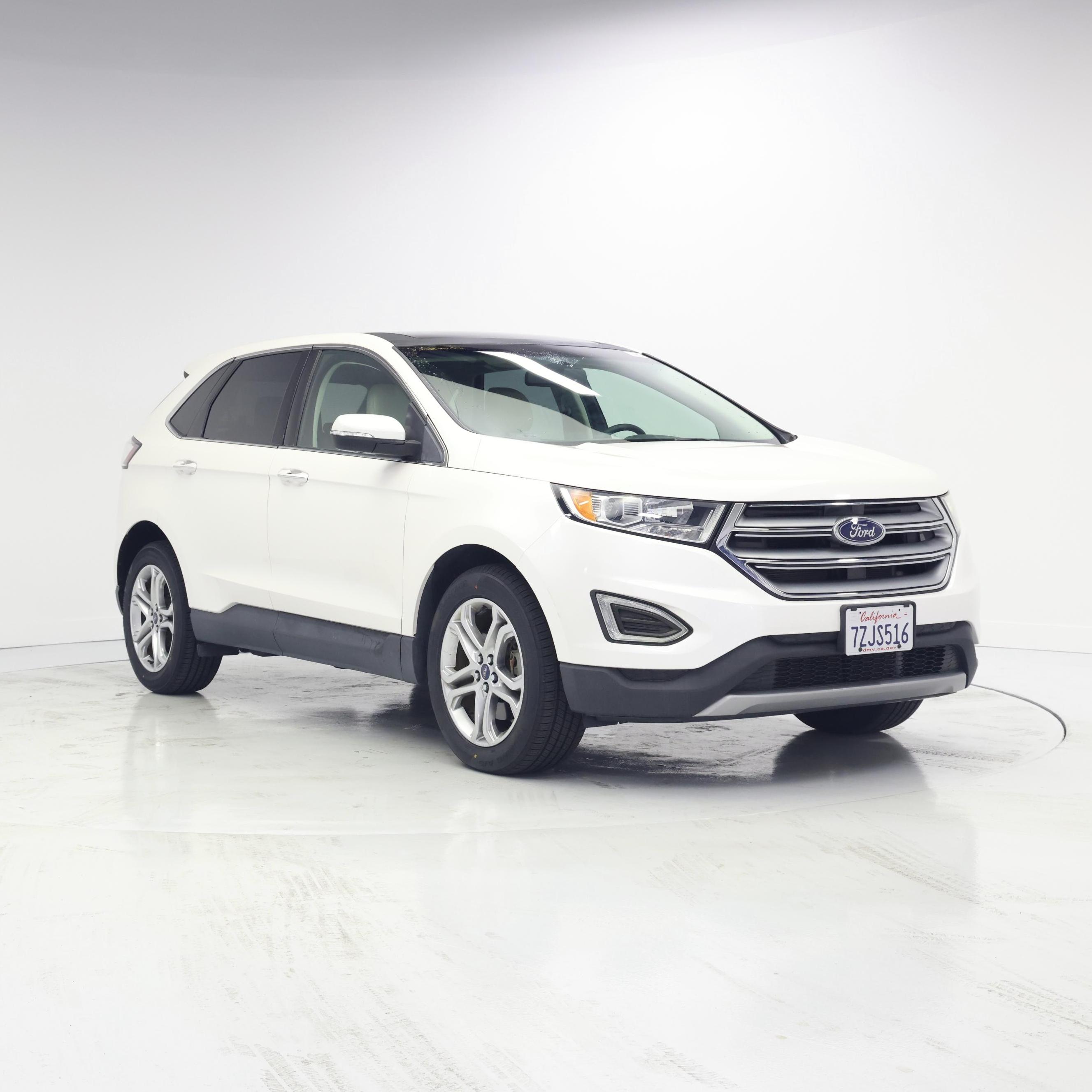 White 2017 Ford Edge SUV / Crossover Front-Wheel Drive Automatic