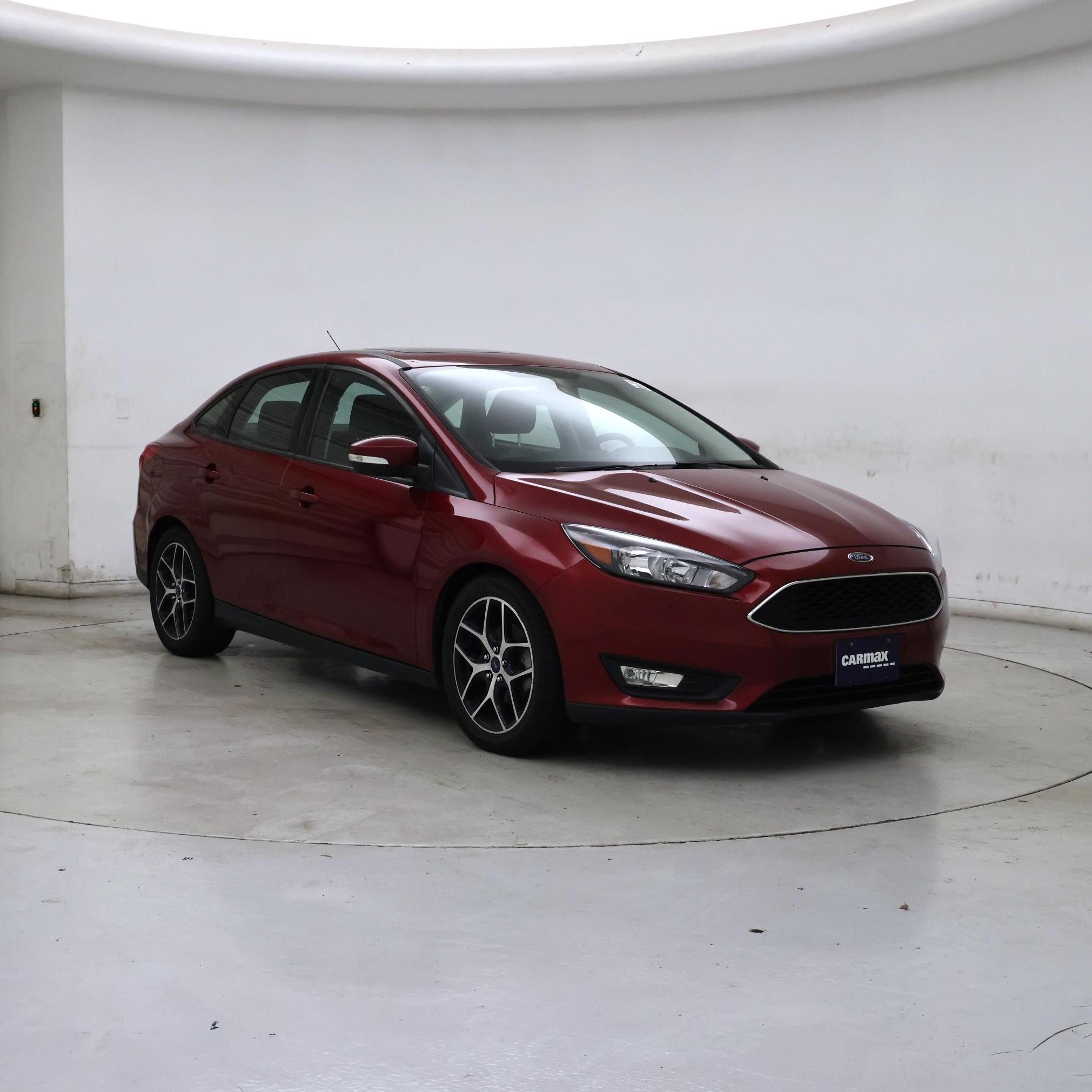 Red 2017 Ford Focus Sedan Front-Wheel Drive Automatic