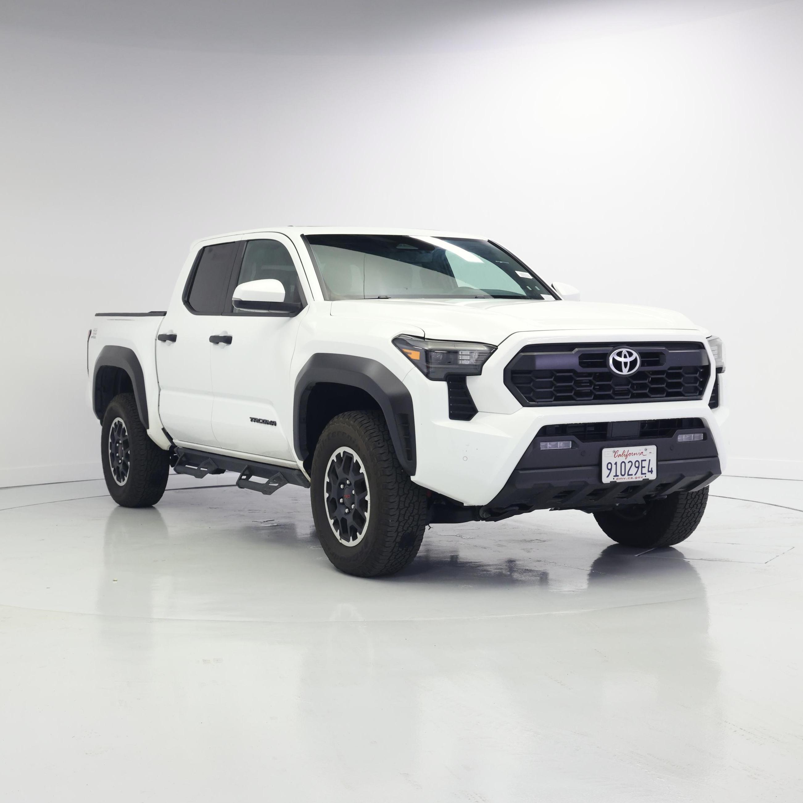 White 2025 Toyota Tacoma Pickup Truck Four-Wheel Drive Automatic