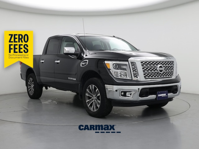 Black 2017 Nissan Titan Pickup Truck Four-Wheel Drive Automatic