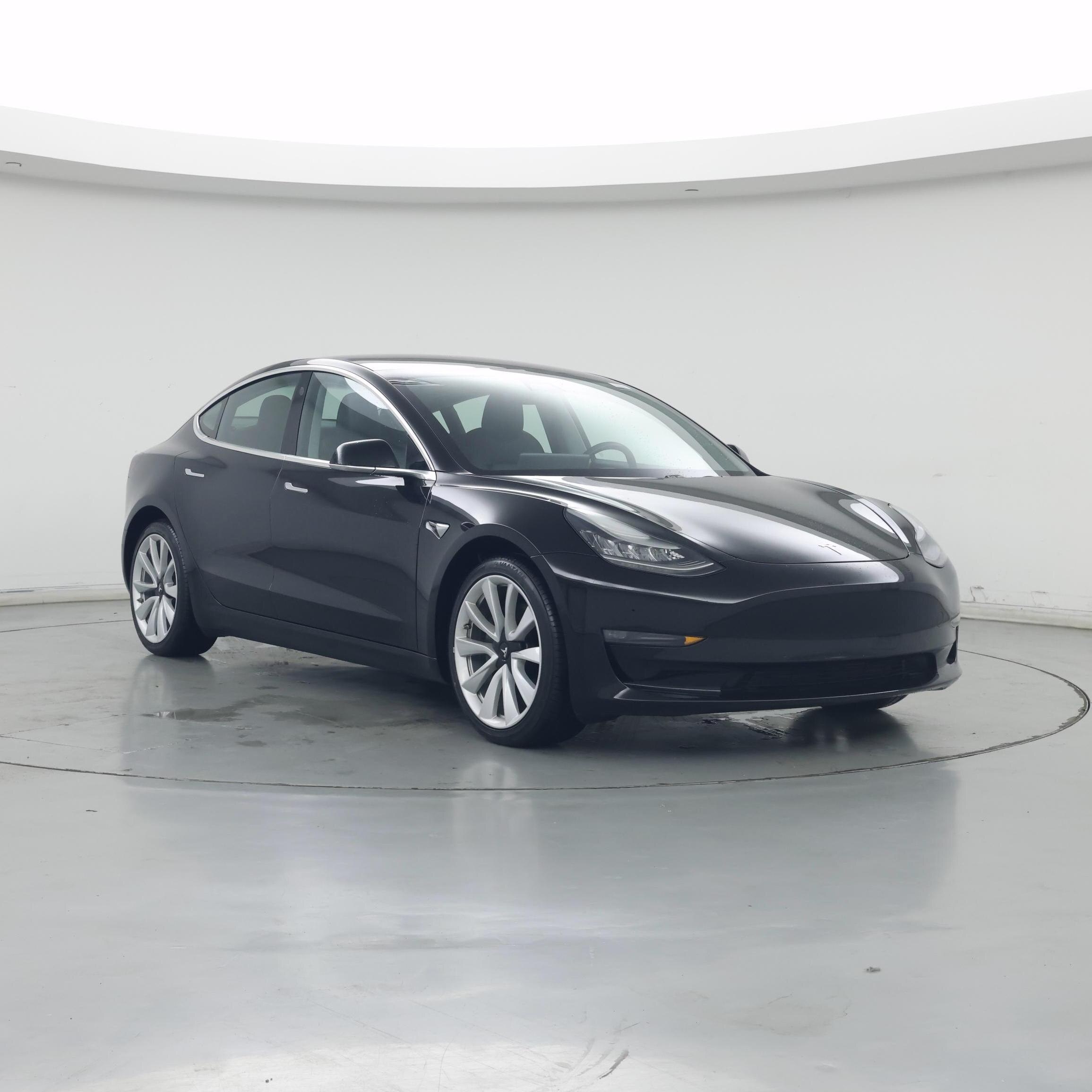 Black 2019 Tesla Model 3 Sedan All-Wheel Drive Automatic