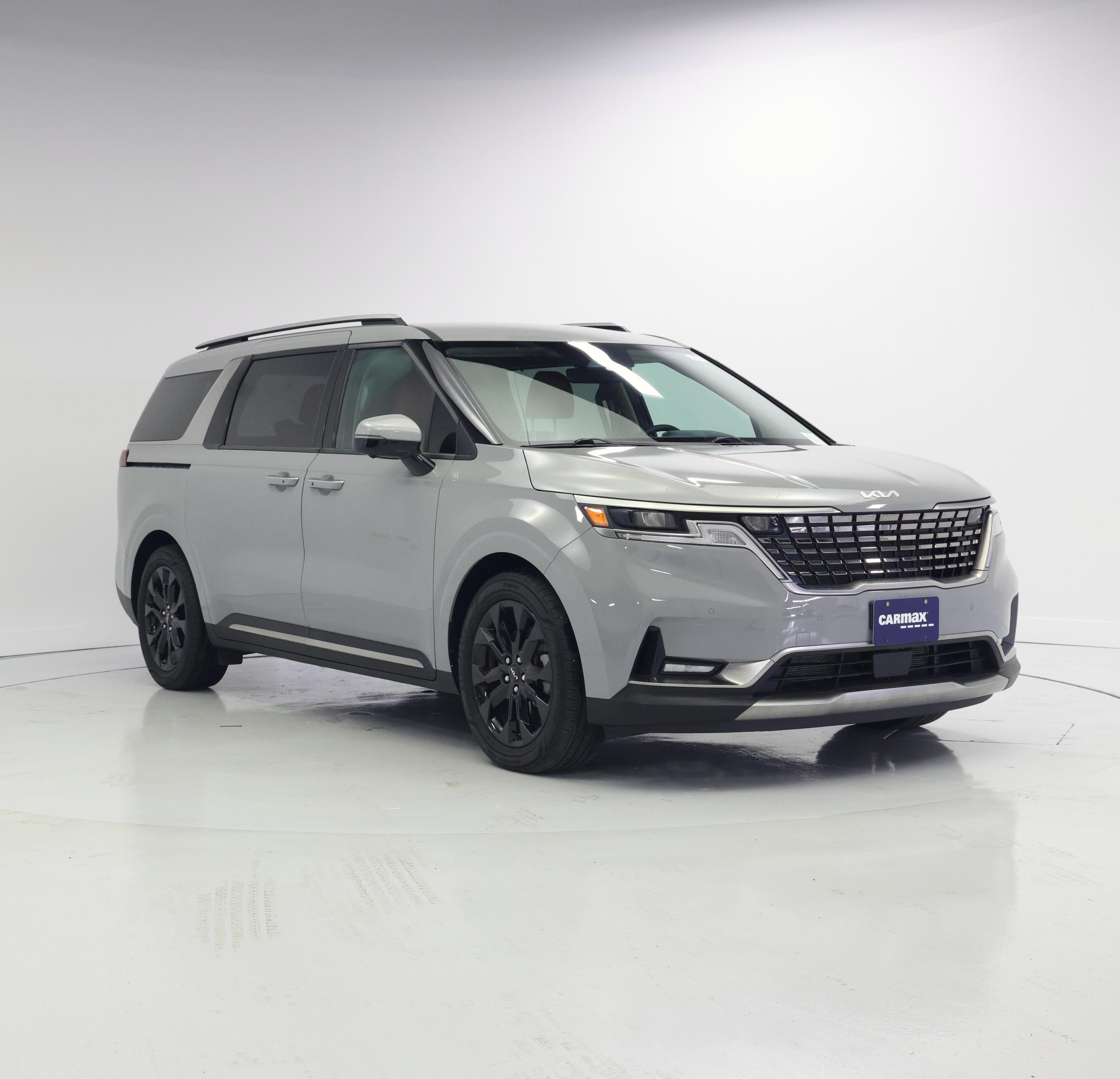 Gray 2024 Kia Carnival Minivan Front-Wheel Drive Automatic