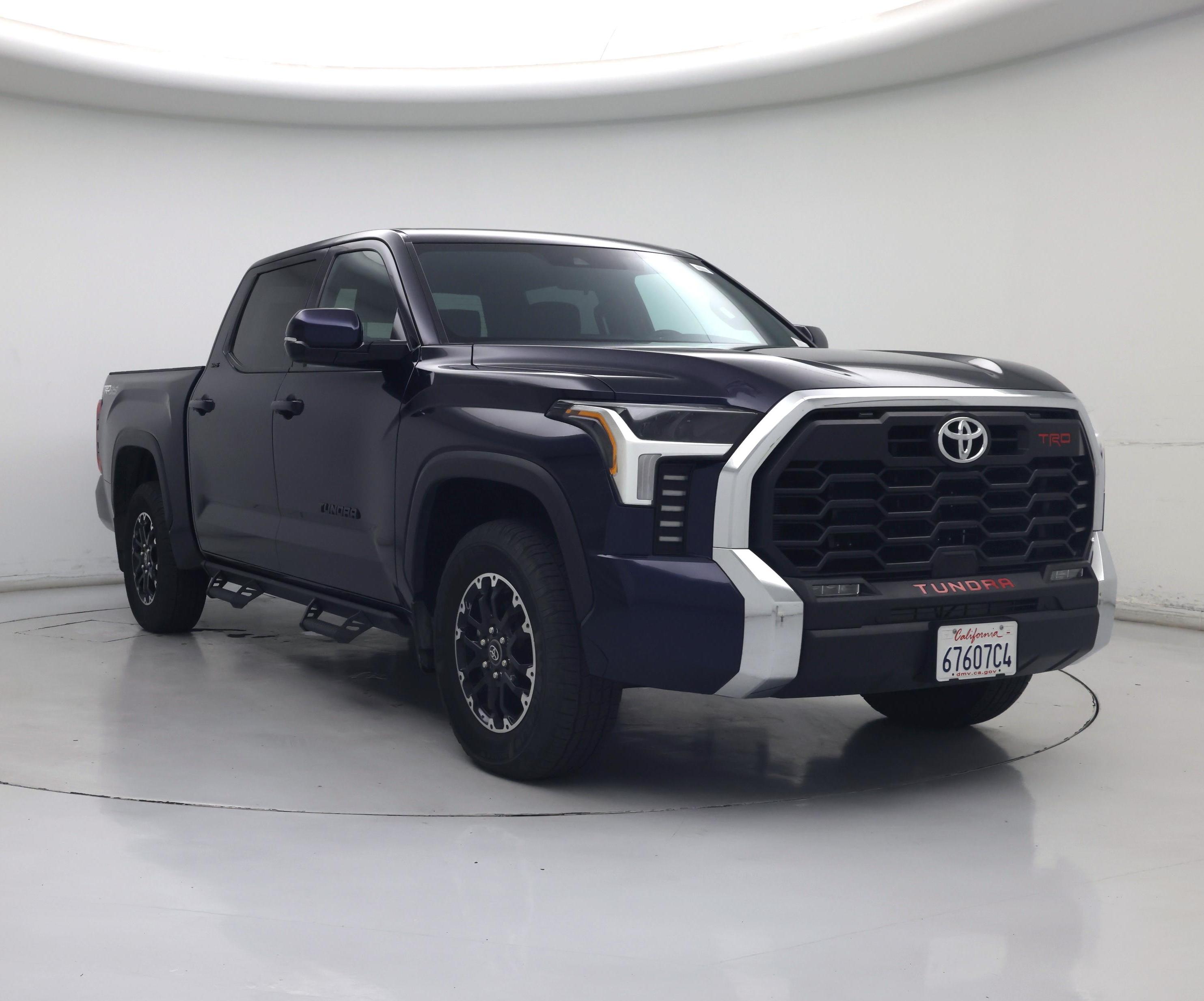 Blue 2025 Toyota Tundra Pickup Truck Four-Wheel Drive Automatic