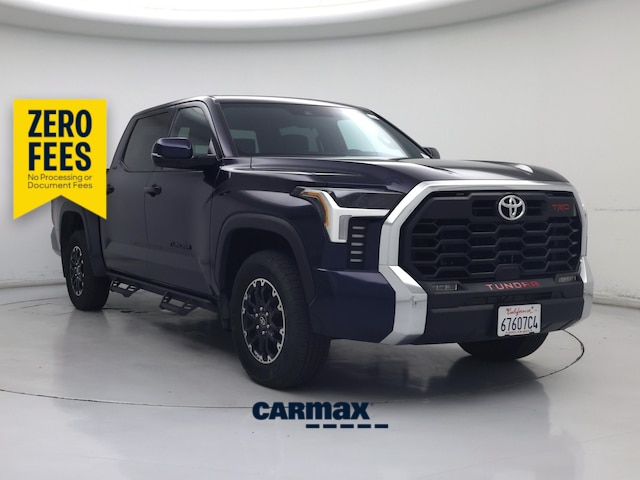 Blue 2025 Toyota Tundra Pickup Truck Four-Wheel Drive Automatic