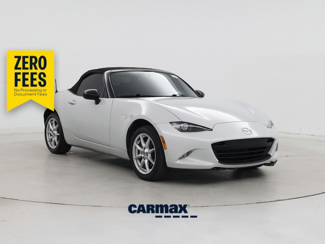 White 2017 Mazda MX-5 Miata Convertible Rear-Wheel Drive Manual