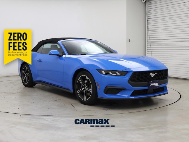 Blue 2024 Ford Mustang Convertible Rear-Wheel Drive Automatic