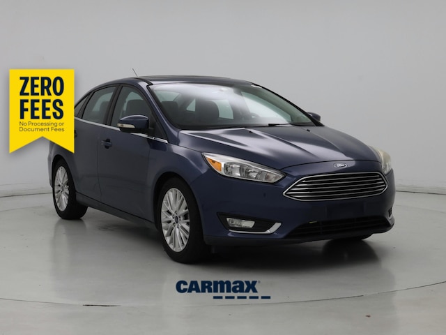 Blue 2018 Ford Focus Sedan Front-Wheel Drive Automatic