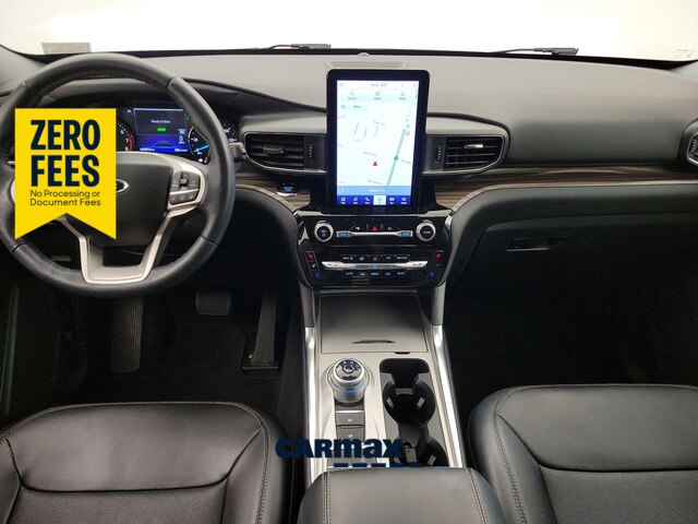 White 2023 Ford Explorer Hybrid SUV / Crossover Rear-Wheel Drive Automatic