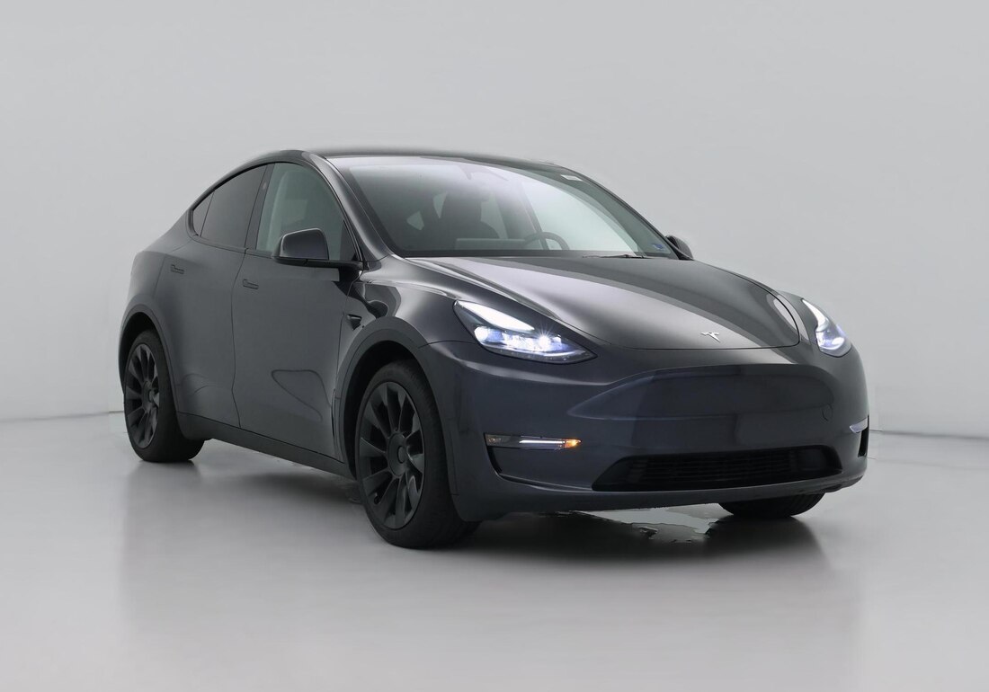 2024 Tesla Model Y Long Range All-Wheel Drive in Gray — CarMax photo