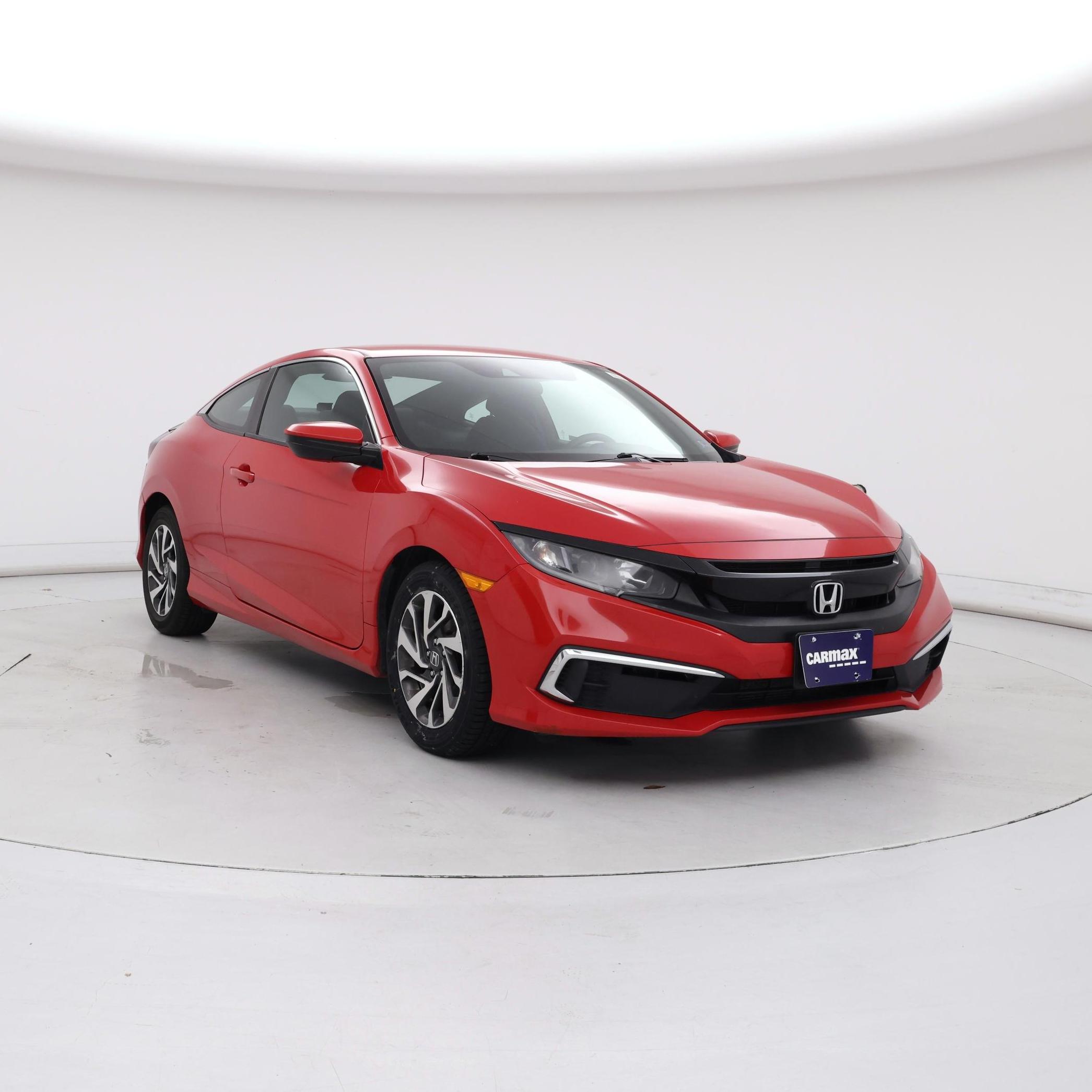 Red 2019 Honda Civic Coupe Coupe Front-Wheel Drive Automatic