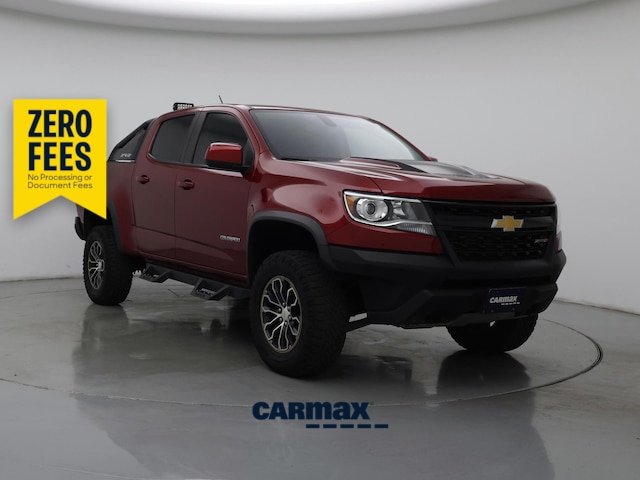 Red 2018 Chevrolet Colorado Pickup Truck Four-Wheel Drive Automatic