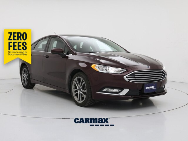 Red (Burgundy) 2017 Ford Fusion Sedan Front-Wheel Drive Automatic