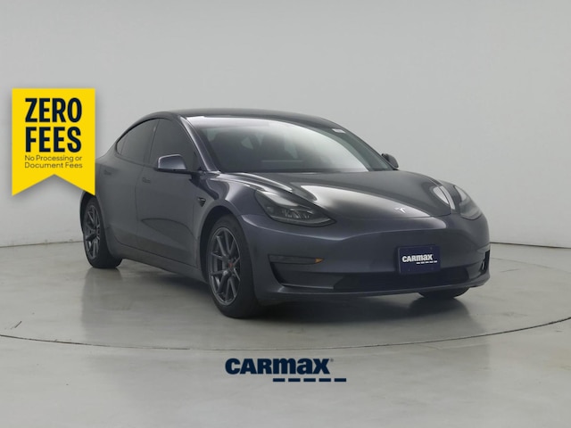 Gray 2021 Tesla Model 3 Sedan Rear-Wheel Drive Automatic
