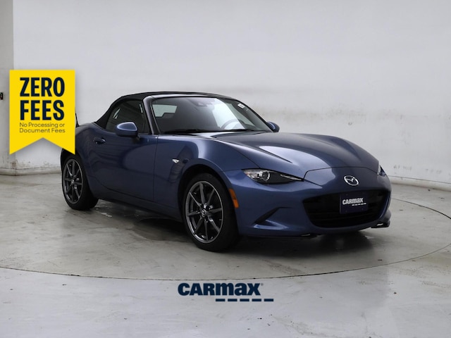 Blue 2020 Mazda MX-5 Miata Convertible Rear-Wheel Drive Automatic