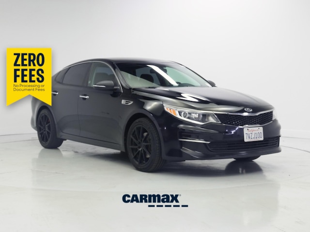 Black 2016 Kia Optima Sedan Front-Wheel Drive Automatic