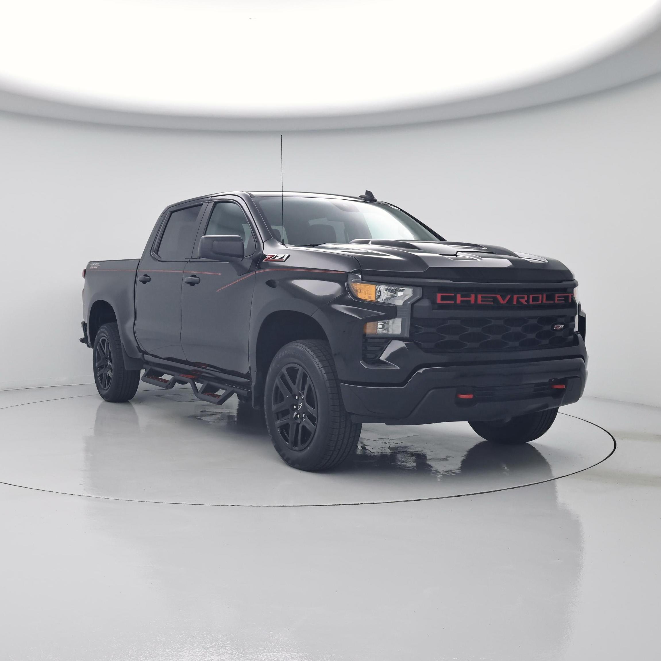 Black 2023 Chevrolet Silverado 1500 Pickup Truck Four-Wheel Drive Automatic