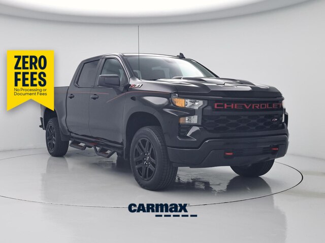 Black 2023 Chevrolet Silverado 1500 Pickup Truck Four-Wheel Drive Automatic