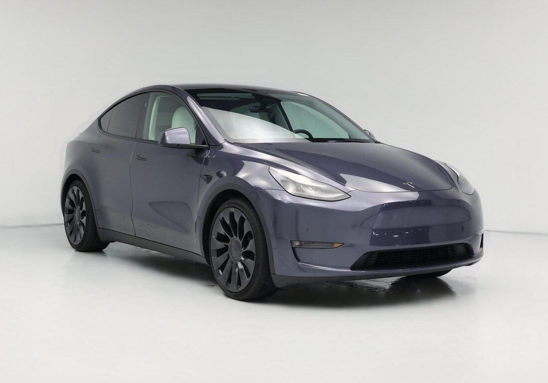 2023 Tesla Model Y Performance All-Wheel Drive in Gray — CarMax photo