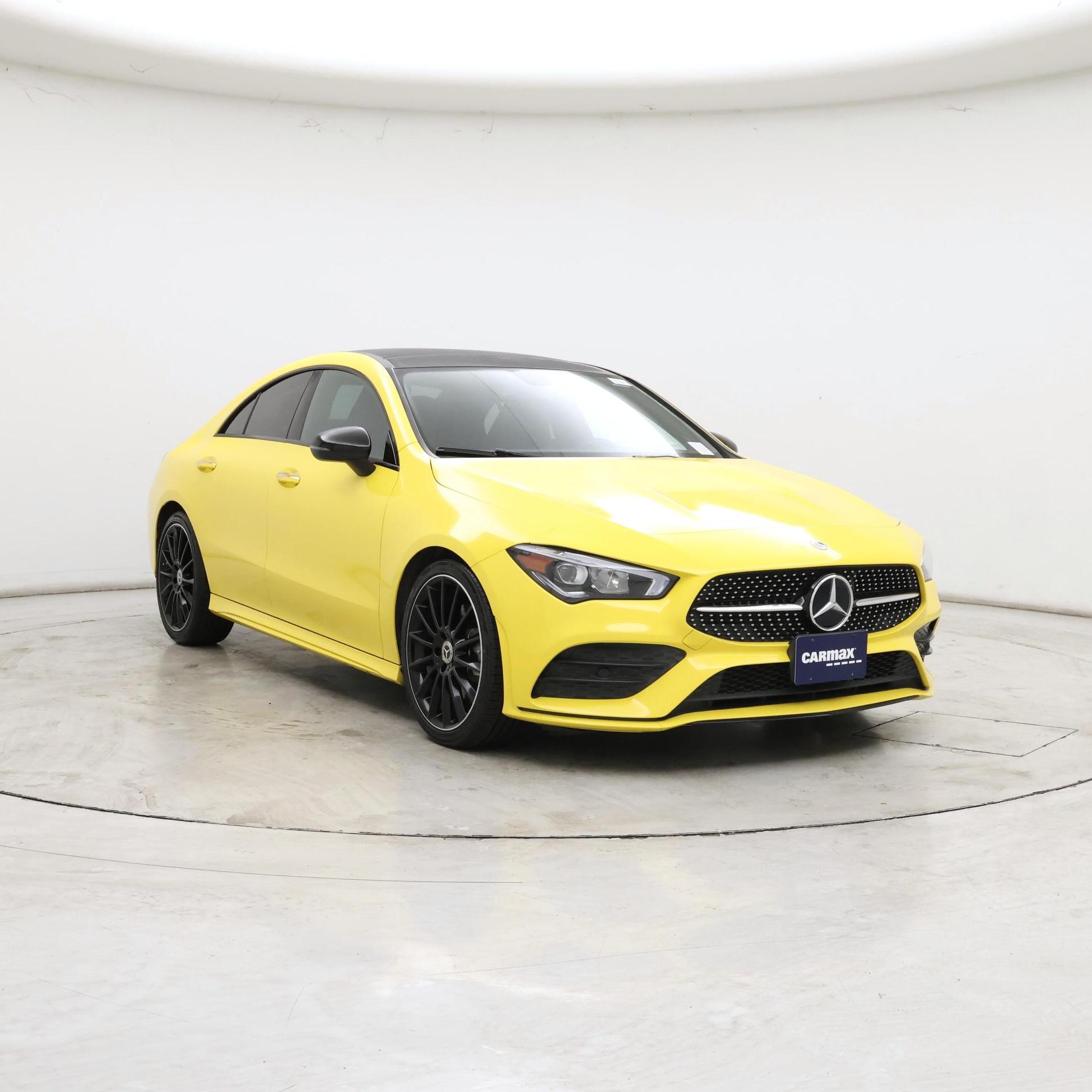 Yellow 2021 Mercedes-Benz CLA Coupe Front-Wheel Drive Automatic