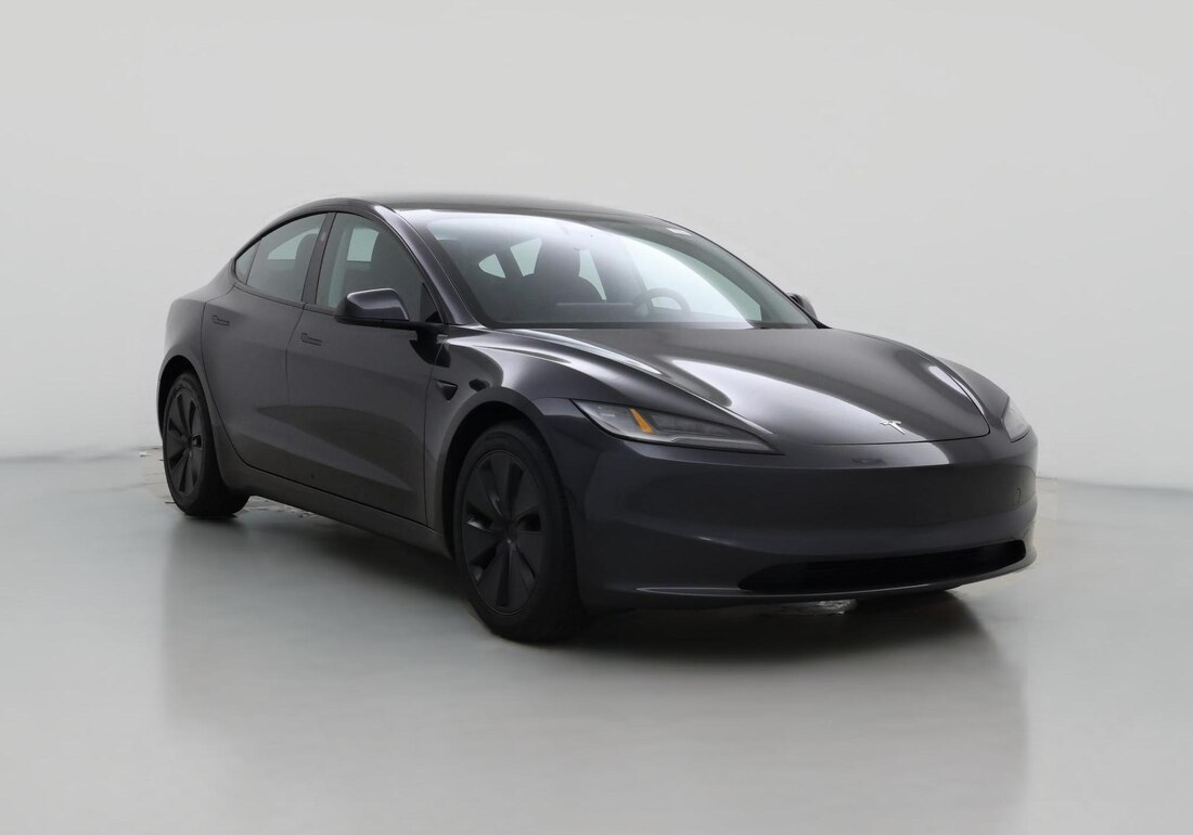 2025 Tesla Model 3 Long Range Rear-Wheel Drive in Gray — CarMax photo