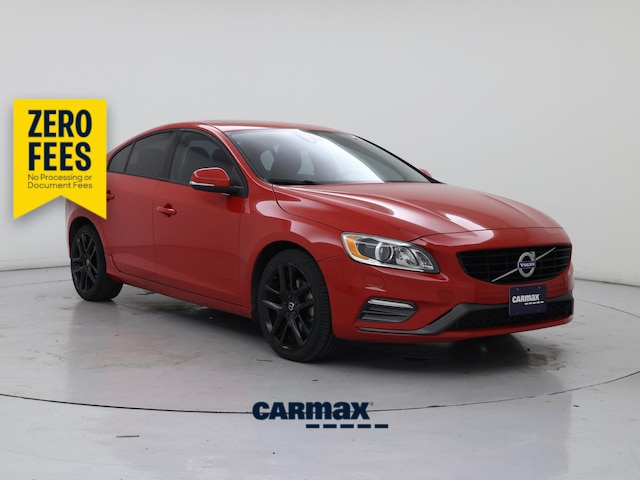 Red 2017 Volvo S60 Sedan Front-Wheel Drive Automatic