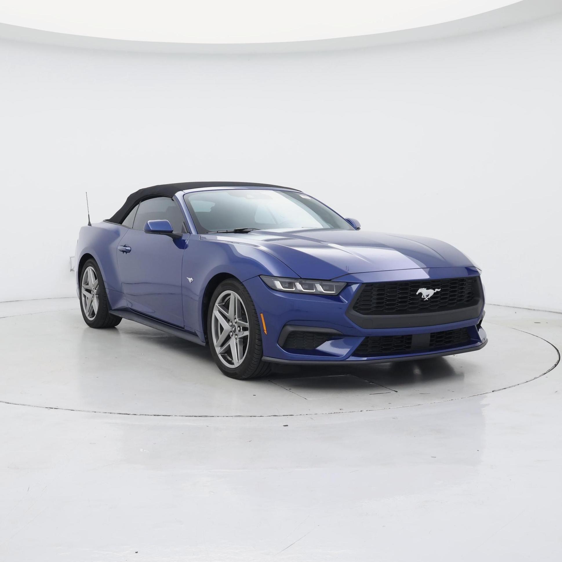 Blue 2024 Ford Mustang Convertible Rear-Wheel Drive Automatic