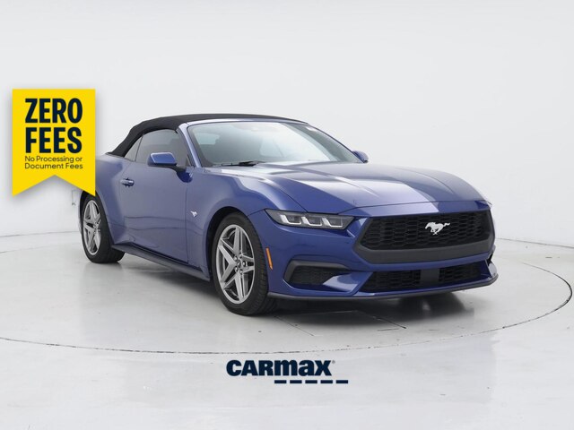 Blue 2024 Ford Mustang Convertible Rear-Wheel Drive Automatic