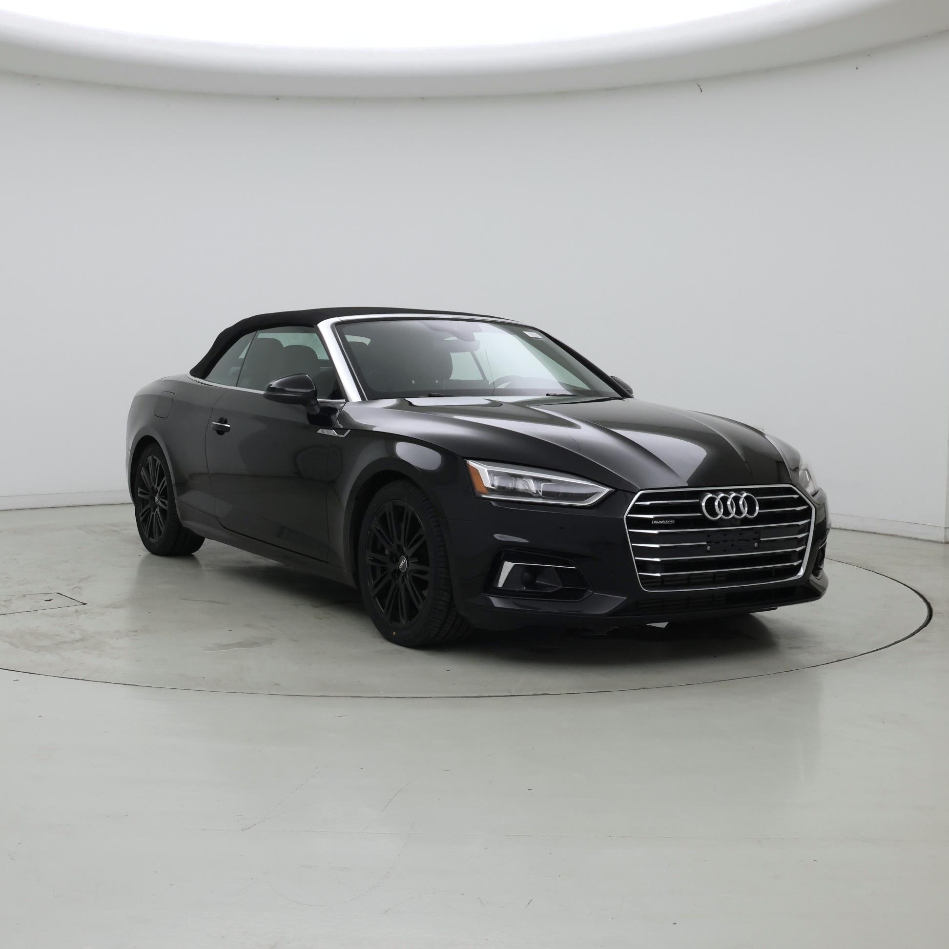 Black 2018 Audi A5 Convertible All-Wheel Drive Automatic