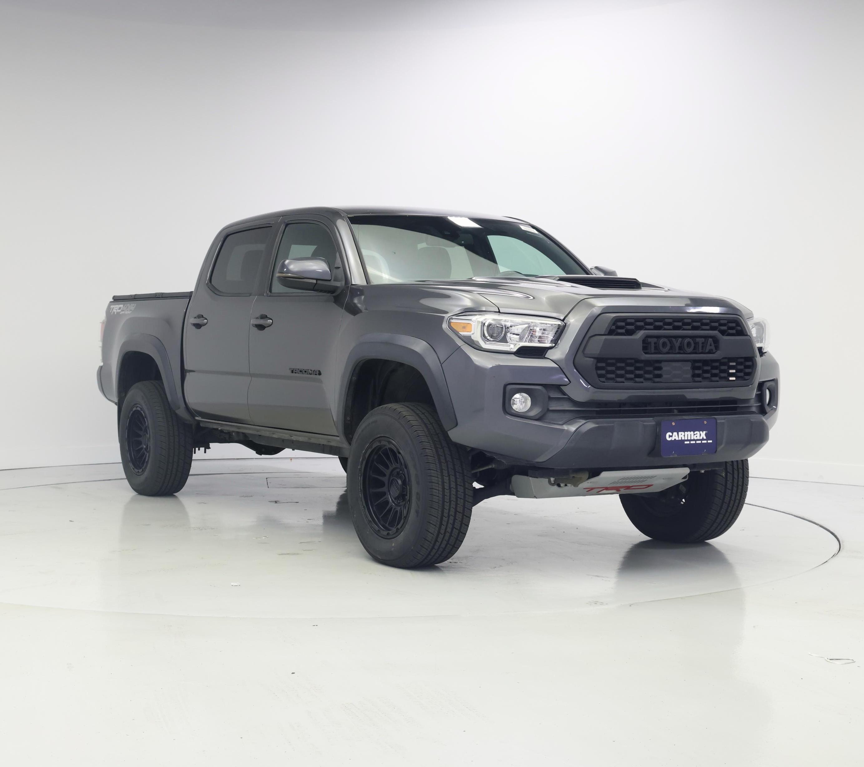 Gray 2021 Toyota Tacoma Pickup Truck Four-Wheel Drive Manual