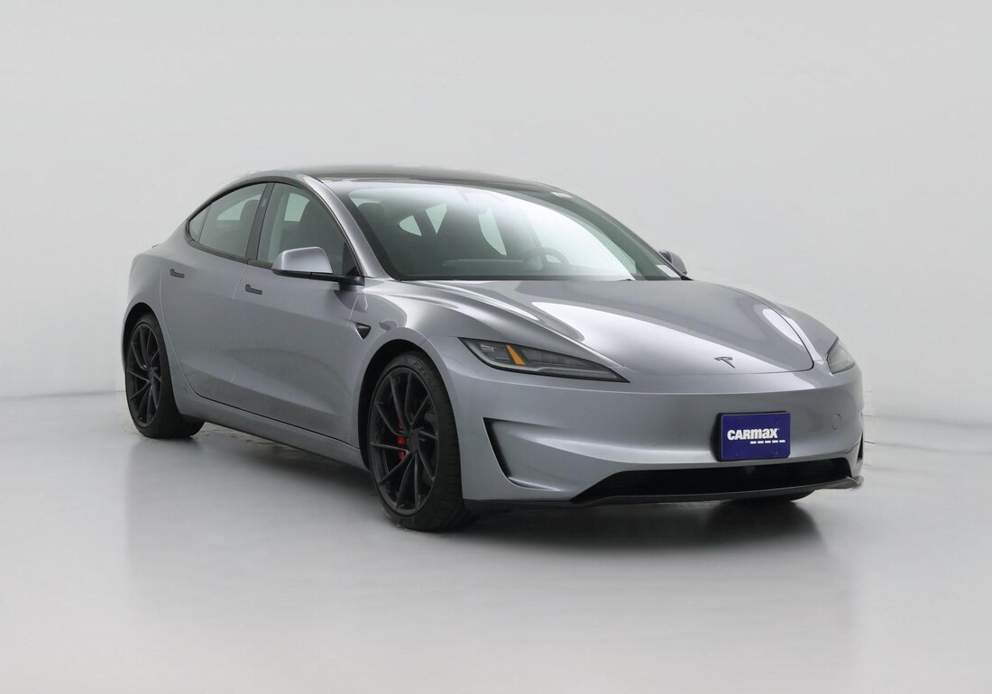 2026 Tesla Model 3 Performance All-Wheel Drive in Gray — CarMax photo