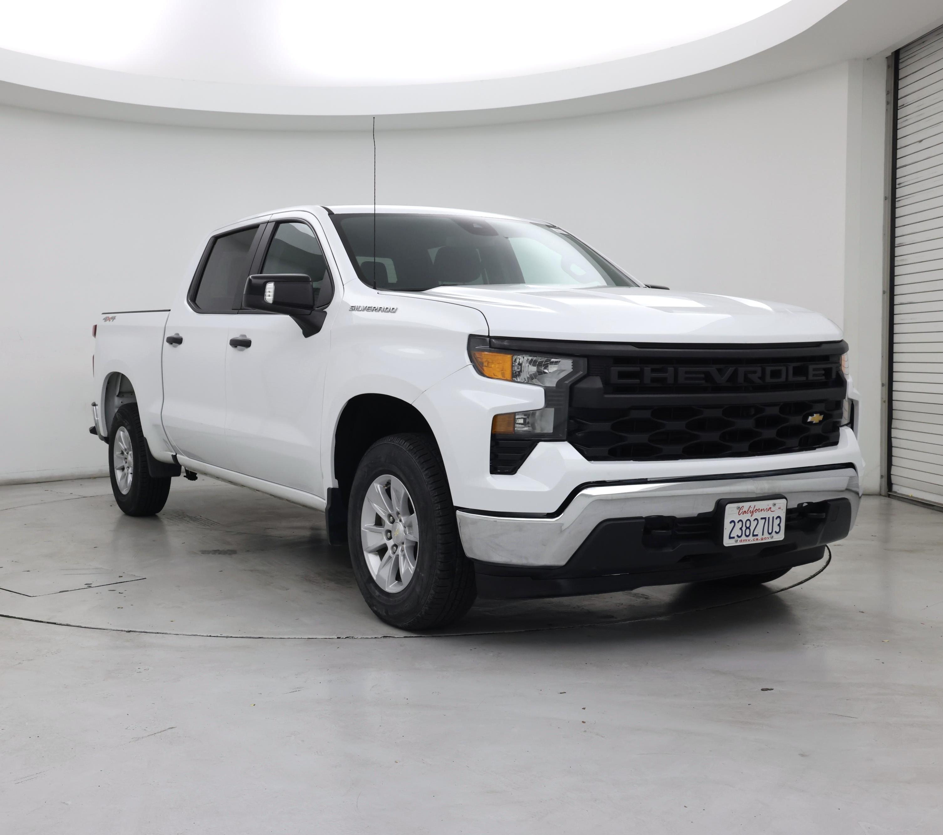 White 2023 Chevrolet Silverado 1500 Pickup Truck Four-Wheel Drive Automatic
