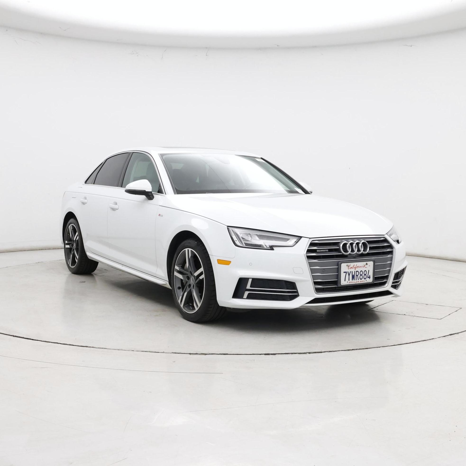 White 2017 Audi A4 Sedan All-Wheel Drive Automatic