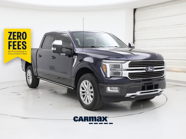 Blue 2024 Ford F-150 Pickup Truck Four-Wheel Drive Automatic