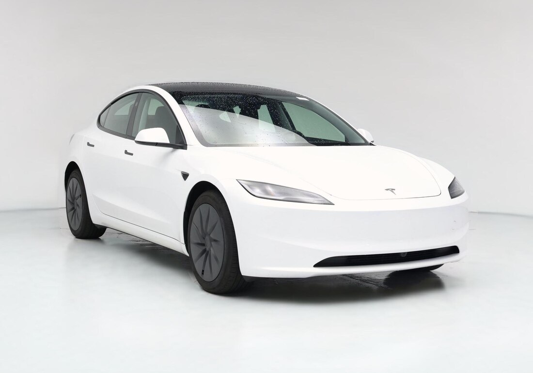 2026 Tesla Model 3 Rear-Wheel Drive in White — CarMax photo