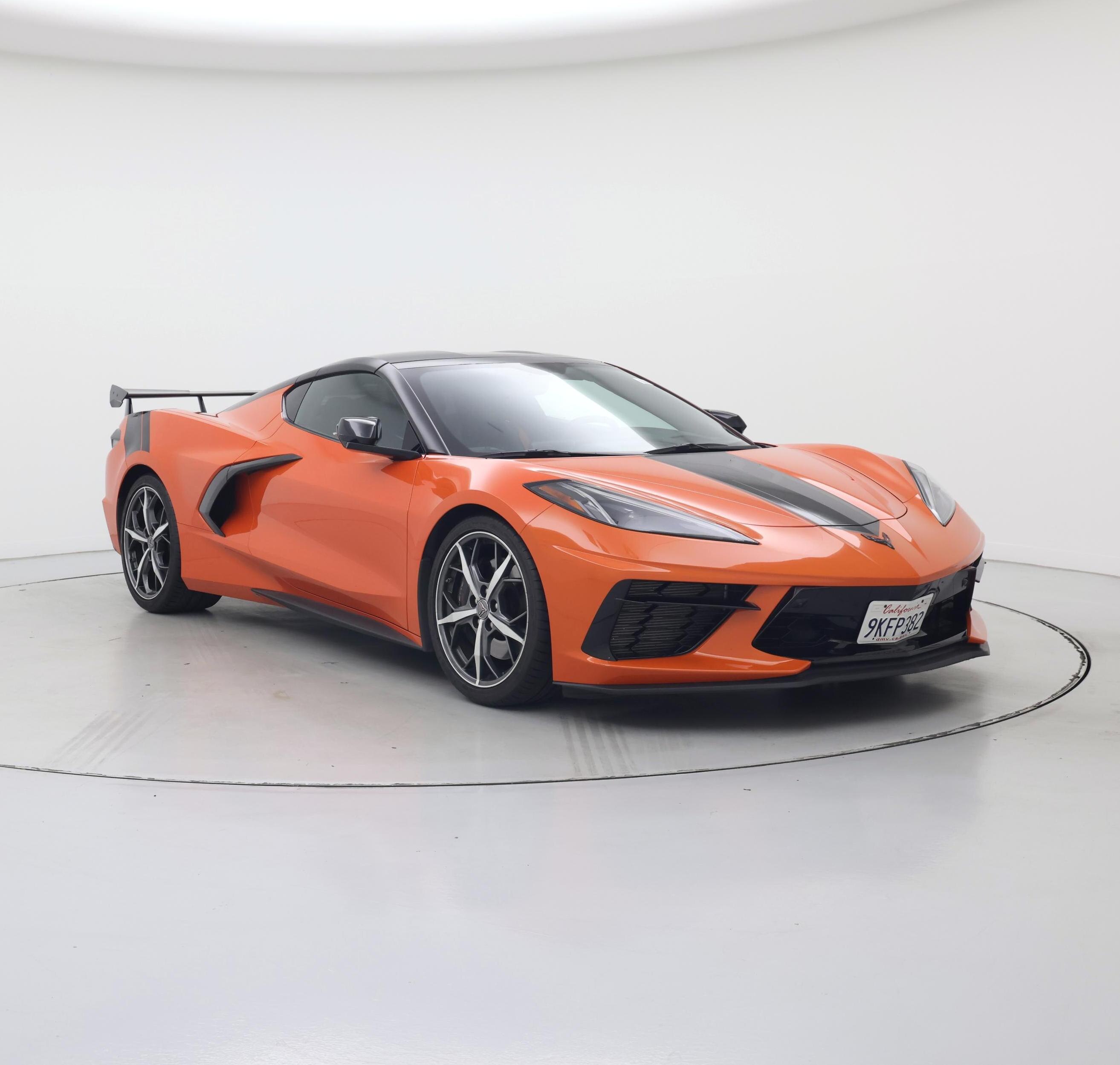 Orange 2020 Chevrolet Corvette Coupe Rear-Wheel Drive Automatic