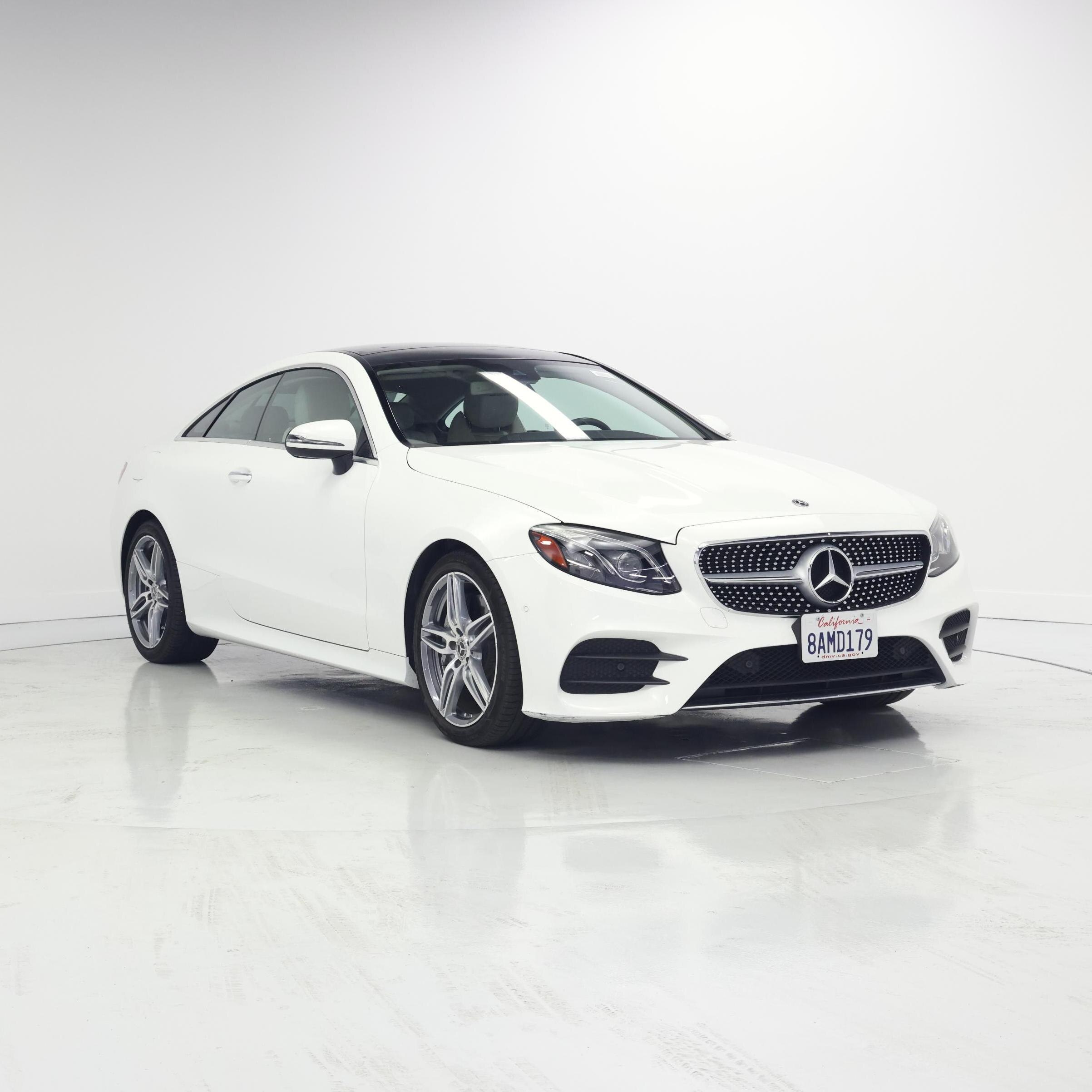 White 2018 Mercedes-Benz E-Class Coupe Rear-Wheel Drive Automatic