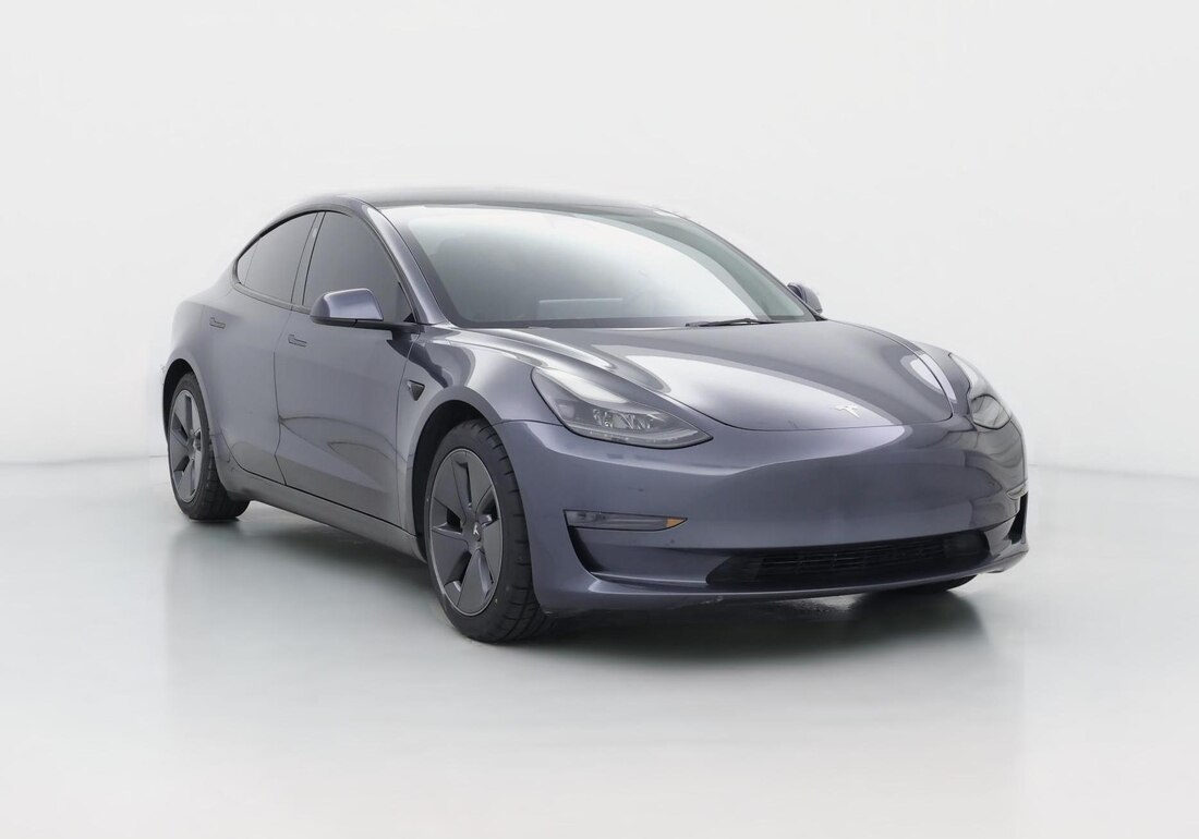 2023 Tesla Model 3 Rear-Wheel Drive in Silver — CarMax photo