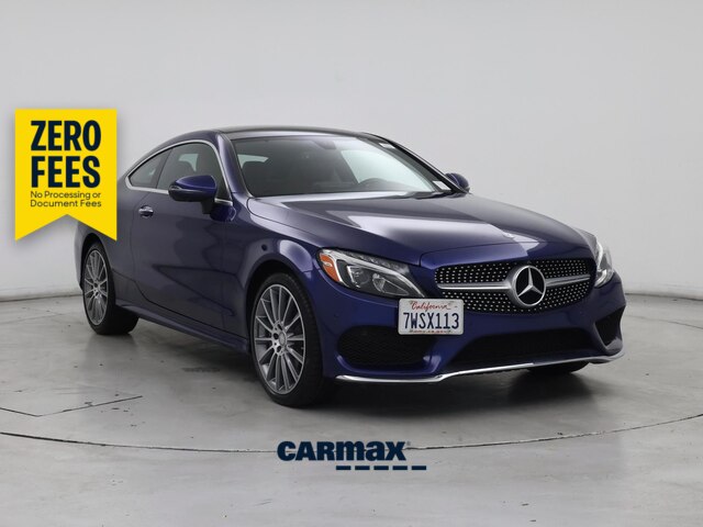 Blue 2017 Mercedes-Benz C-Class Coupe Rear-Wheel Drive Automatic