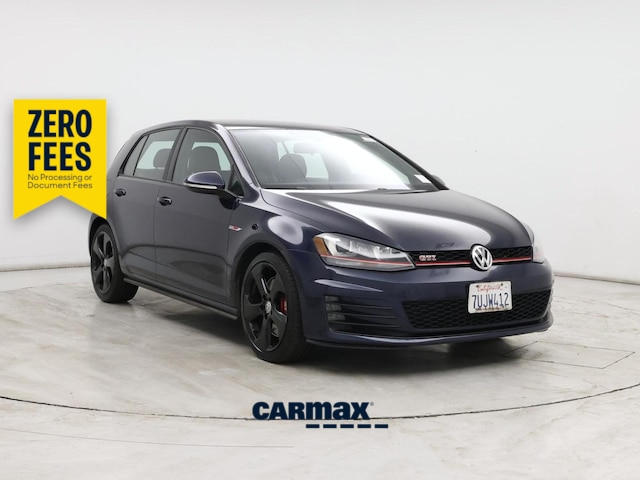 Blue 2017 Volkswagen Golf GTI Hatchback Front-Wheel Drive Automatic