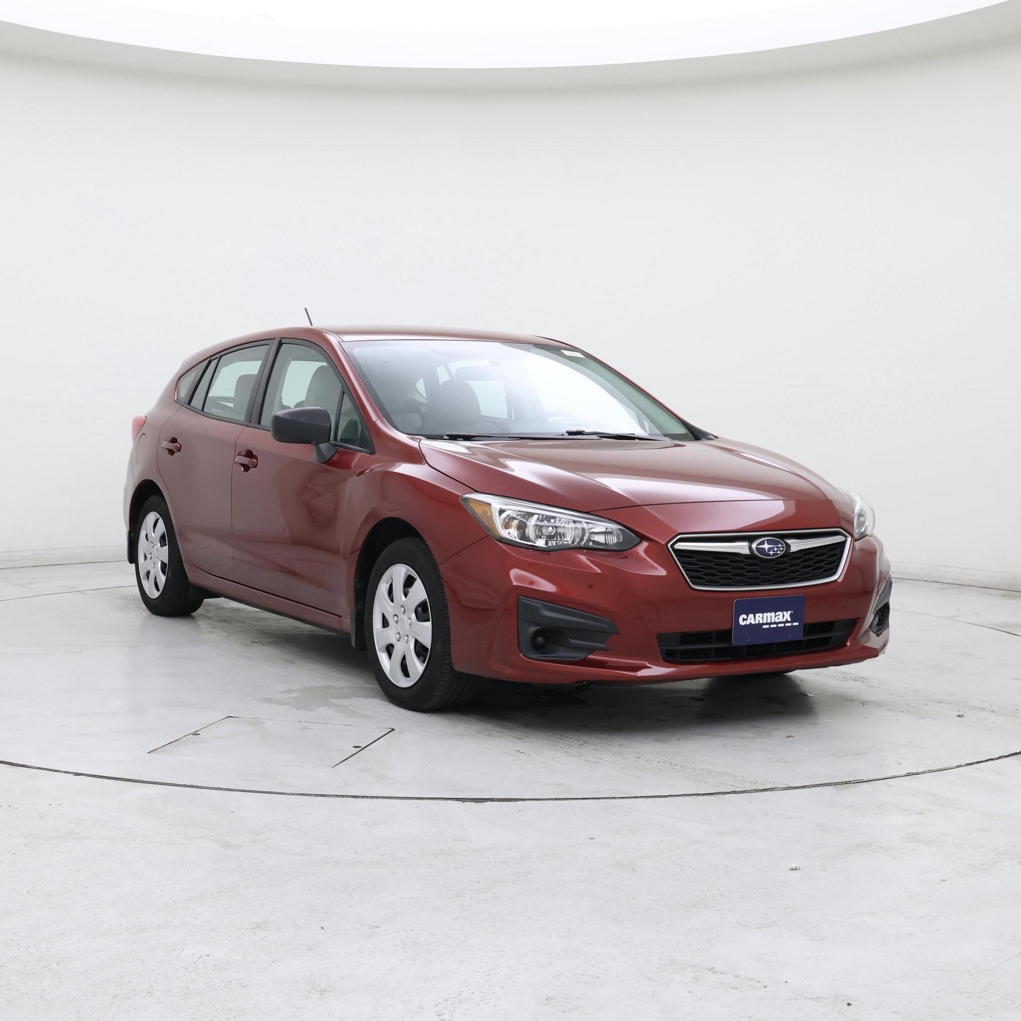 Red 2017 Subaru Impreza Sedan  Automatic