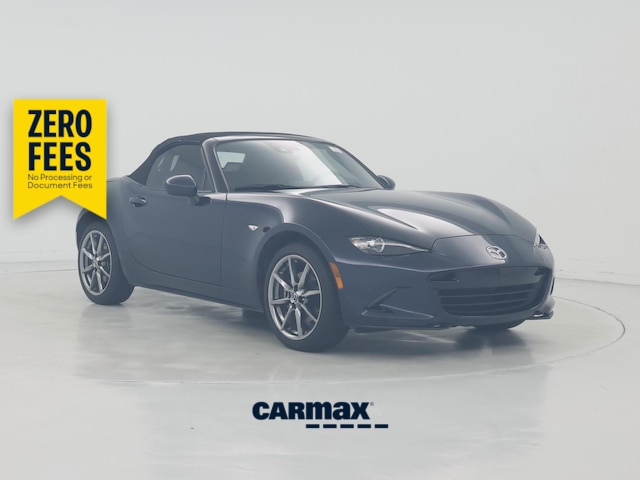 Blue 2021 Mazda MX-5 Miata Convertible Rear-Wheel Drive Manual