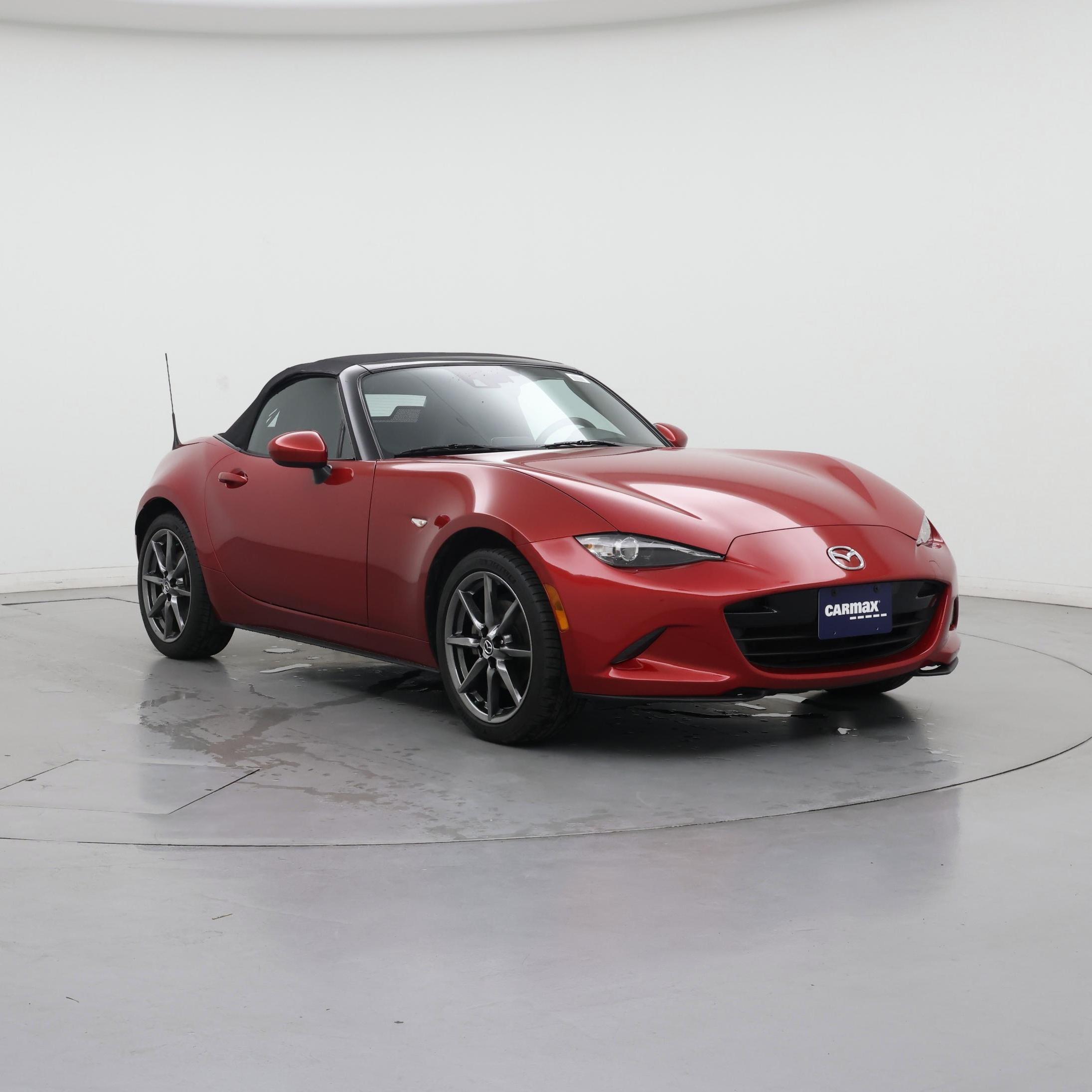 Red 2016 Mazda MX-5 Miata Convertible Rear-Wheel Drive Manual