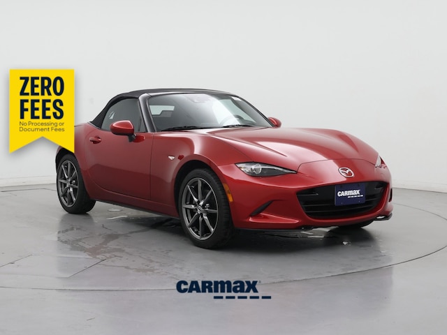 Red 2016 Mazda MX-5 Miata Convertible Rear-Wheel Drive Manual