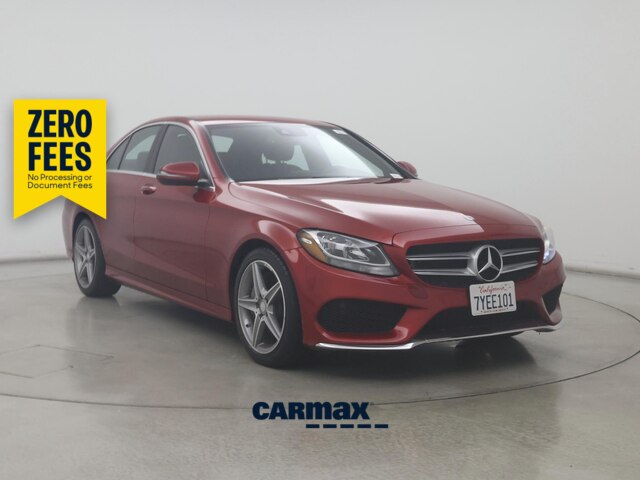 Red 2016 Mercedes-Benz C-Class Sedan Automatic
